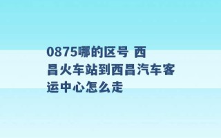 0875哪的区号 西昌火车站到西昌汽车客运中心怎么走 