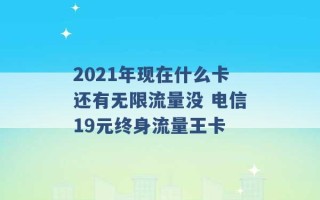 2021年现在什么卡还有无限流量没 电信19元终身流量王卡 