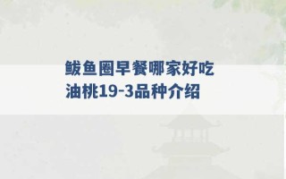 鲅鱼圈早餐哪家好吃 油桃19-3品种介绍 