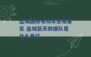 盐城国标电动车去哪里买 盐城蓝天救援队是什么单位 