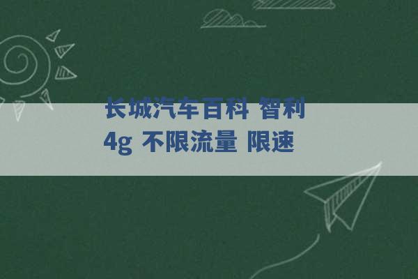 长城汽车百科 智利 4g 不限流量 限速 -第1张图片-电信联通移动号卡网