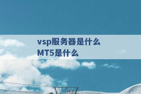 vsp服务器是什么 MT5是什么 -第1张图片-电信联通移动号卡网