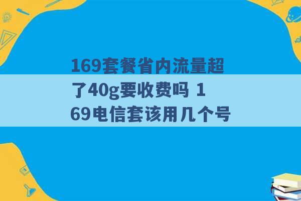 169套餐省内流量超了40g要收费吗 169电信套该用几个号 -第1张图片-电信联通移动号卡网